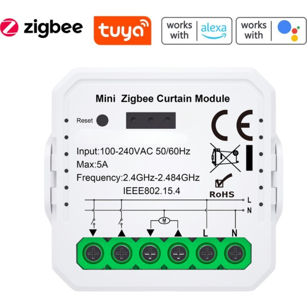 Novato Tuya Uyumlu Zigbee Perde Panjur Kepenk Kontrolcüsü ( 220V / 3A ) - Mobil Uygulama, Anahtar Girişli, Otomatik Kalibrasyon, Yüzdesel Kontrol, ... Oto, Bahçe, Yapı Market Fiyatı