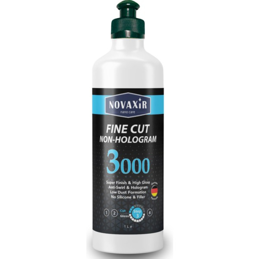 Novaxir Fıne Cut 3000 Hare-Hologram Giderici Pasta, 500ML, Silikon-Dolgu Içermez NVFC500 - 500 ml Oto Çizik Giderici Fiyatı