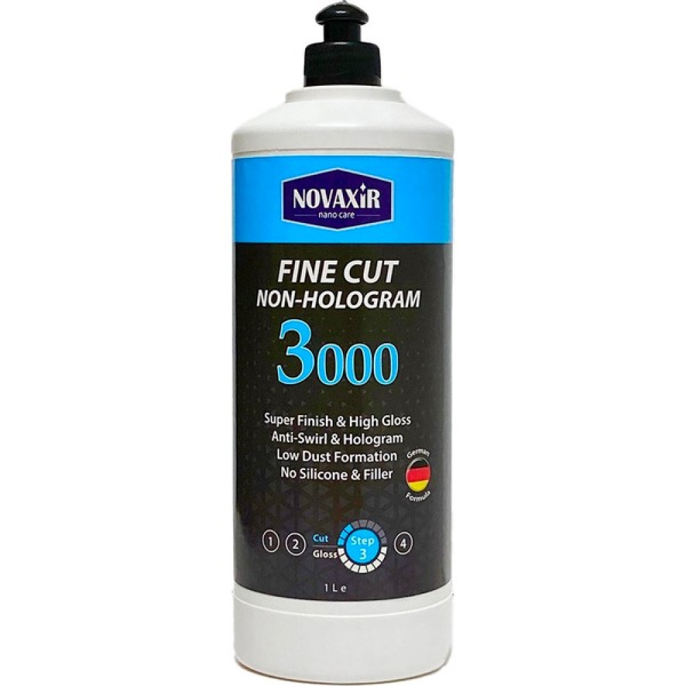 Novaxir Fine Cut 3000 Ince Çizik Hare-Hologram Giderici Pasta, 1l, Silikon-Dolgu Içermez NVFC1L Oto Çizik Giderici Fiyatı