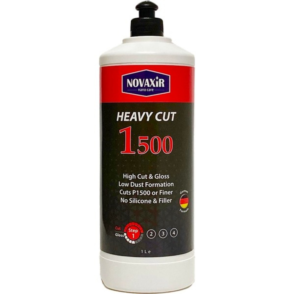 Novaxir Heavy Cut 1500 Çizik Çıkarıcı Kalın Pasta, 1L, Silikon-Dolgu Içermez NVHC1L - 1 L Oto Çizik Giderici Fiyatı