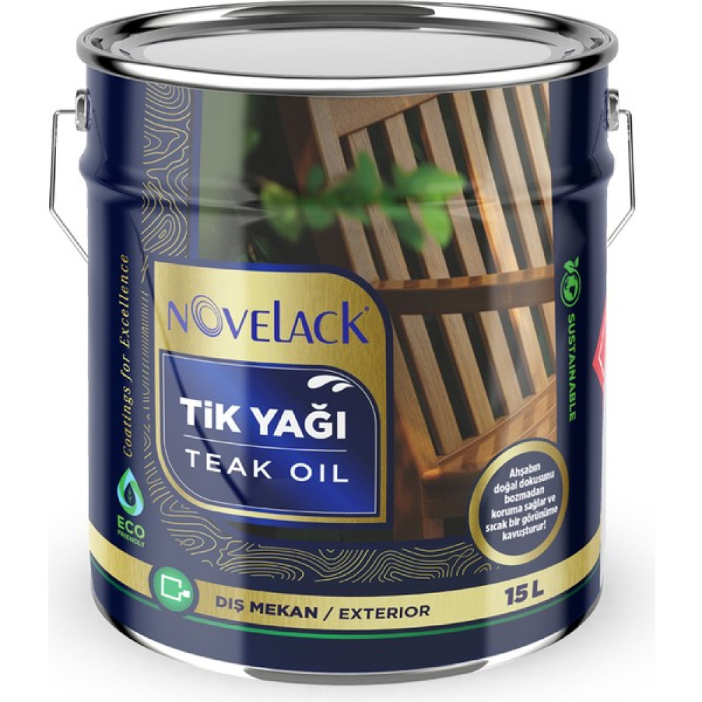 Novelack Teak Oil - Tik Yağı 15 Lt Boya Malzemeleri Fiyatı