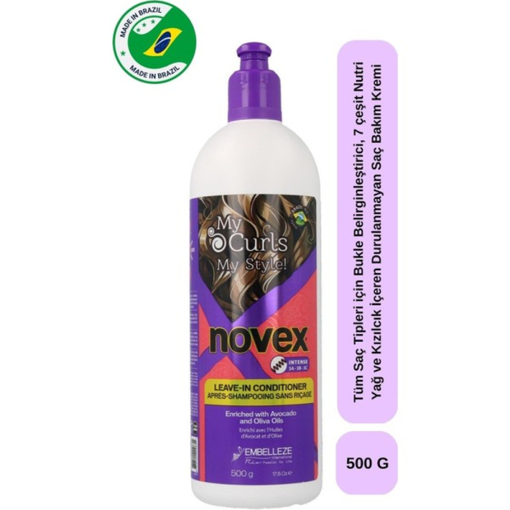 Novex My Curls - Tüm Saç Tipleri Için Bukle Belirginleştirici Durulanmayan Saç Bakım Kremi 500g Şampuan ve Saç Kremi Fiyatı