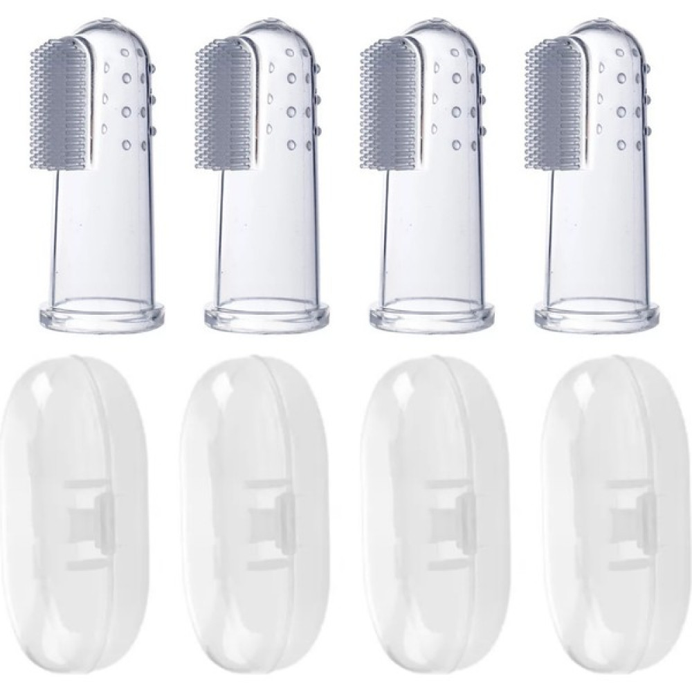 Novibaby Silikon Bebek Parmak Diş Fırçası - Finger Brush 0-3 Yaş - 4 Adet - Diş Kaşıyıcı Diş Fırçaları Fiyatı