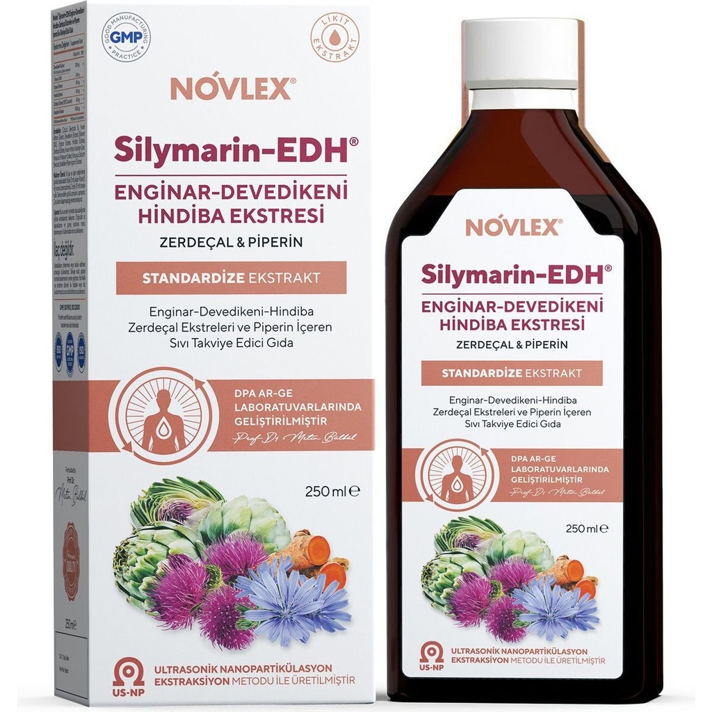 Novlex Silymarin-Edh Enginar Devedikeni Hindiba Ekstresi 250ml Diğer Fiyatı