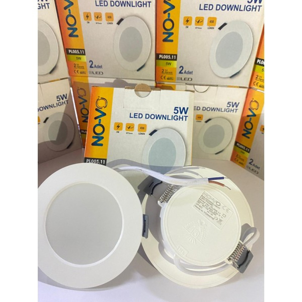 Novo Novo5 Watt LED Spot Beyaz Kasa 4000 K Ilık Beyaz Işık Özel Beyaz Işık Spot Fiyatı