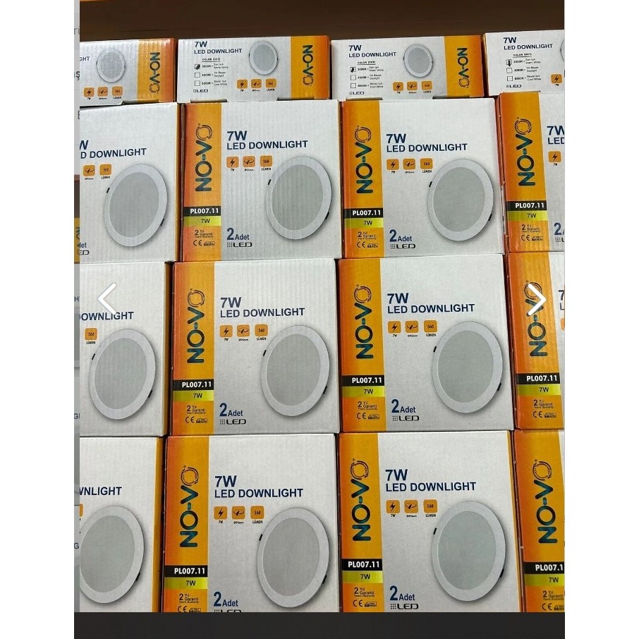 Novo Novo6 Watt LED Spota Uyumlu 7WATT LED Spot Beyaz Kasa Sarı Işık ( 3000K ) (Delik Çapı 8 Cm) SSD / Solid State Drive Fiyatı
