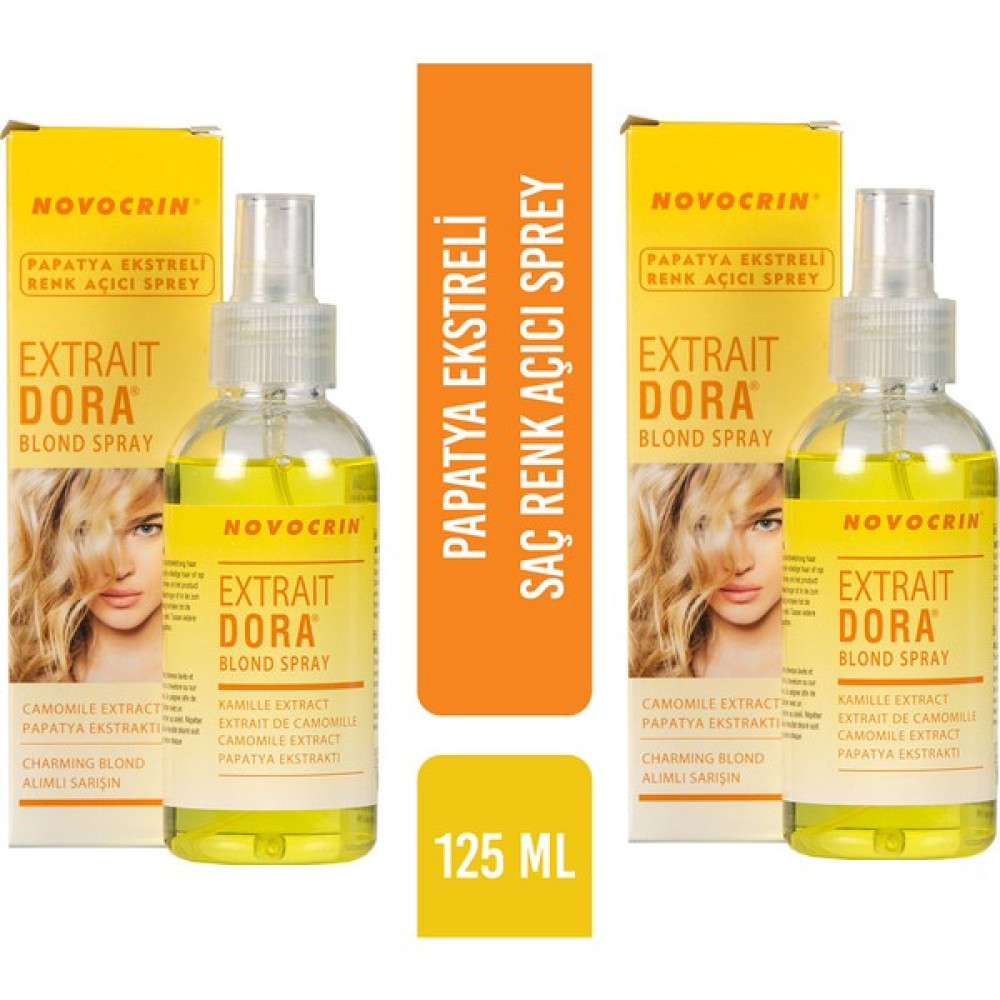 Novocrin Extrait Dora Saç Açıcı 125 ml 2 Adet Paket Saç Bakım Maskeleri & Serumlar & Spreyler Fiyatı