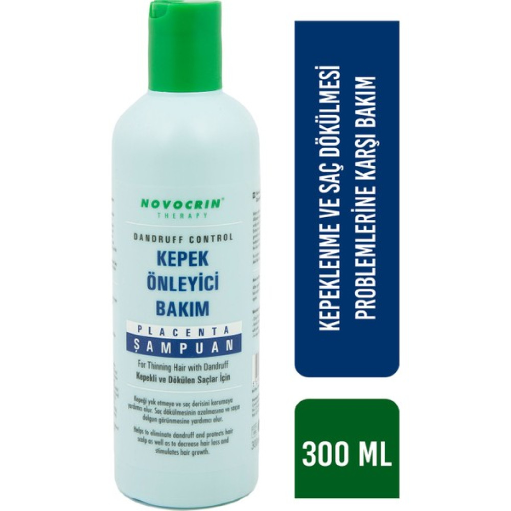 Novocrin Placenta Kepekli ve Dökülen Saçlar Bakım Şampuanı 300 ml Şampuan ve Saç Kremi Fiyatı