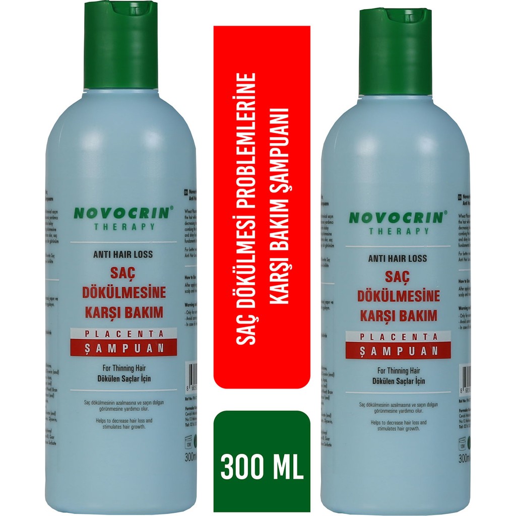 Novocrin Placenta Şampuan 300 Ml 2 Kutu Diğer Fiyatı