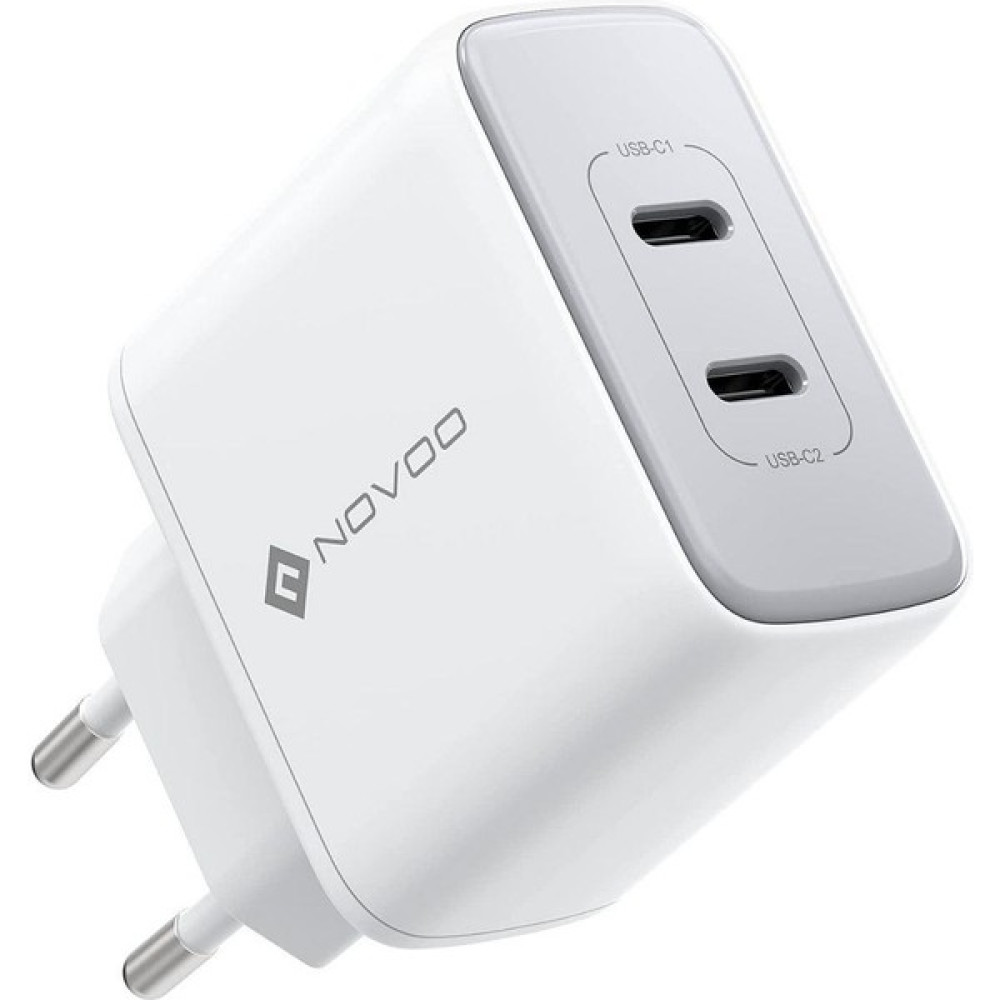 Novoo Gan 35W 2 Portlu Usb-C Pd Hızlı Şarj Cihazı - Beyaz Cep Telefonu Şarj Cihazı Fiyatı