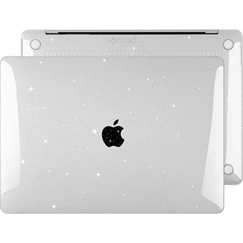 Novstrap Apple MacBook Air 2021 13 Inç M1 Çipli A2337 A1932 A2179 Uyumlu Parlak Simli Kılıf Kapak - Şeffaf Tablet Pc Aksesuarları Fiyatı
