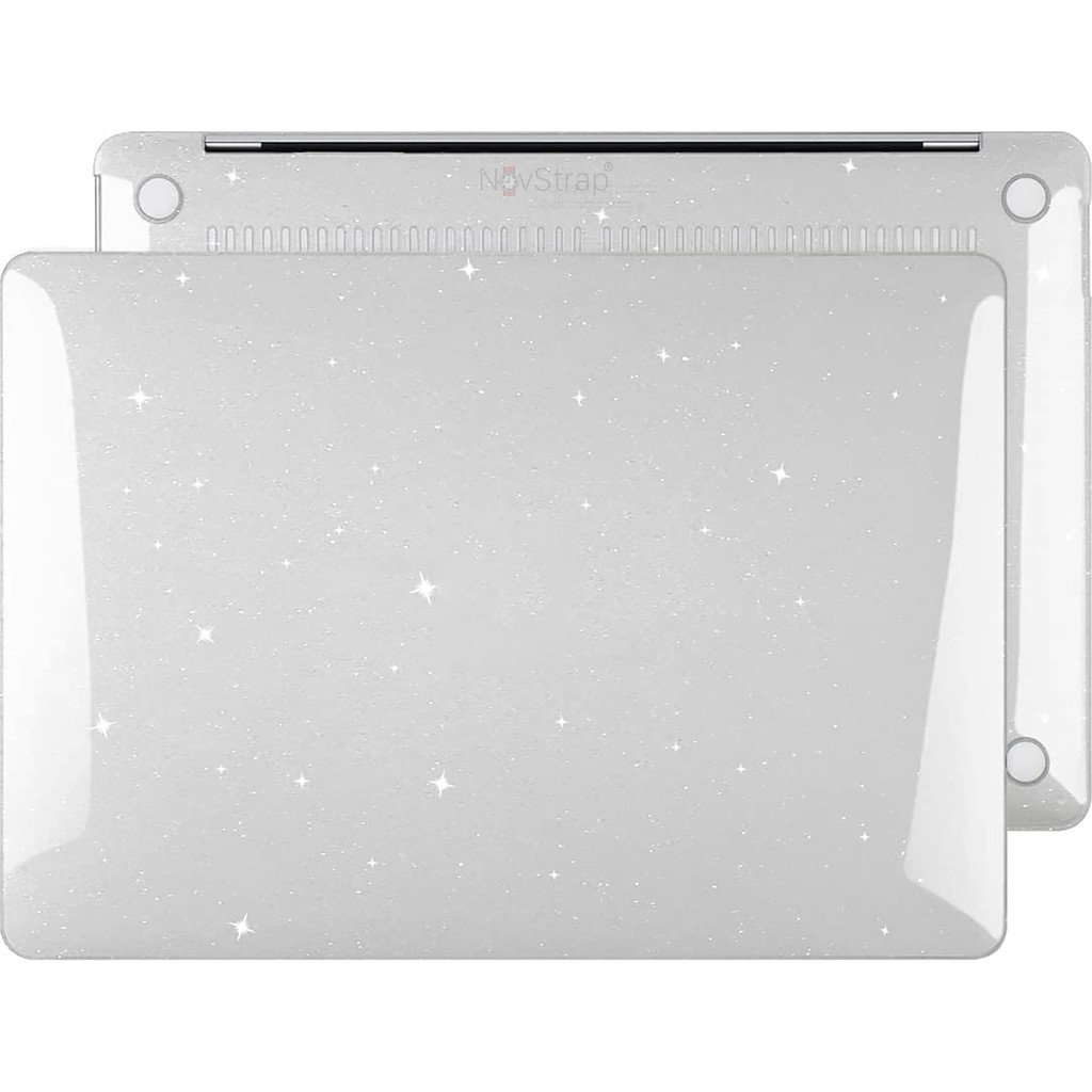 Novstrap Apple Macbook Pro 14 Inç M3 A2992 A2918 ile Uyumlu Kristal Parlak Simli Kılıf Sert Glitter - MACBOOK PRO 14" M3 (A2992-A2918) - Şeffaf Cep Telefonu Kılıfı Fiyatı