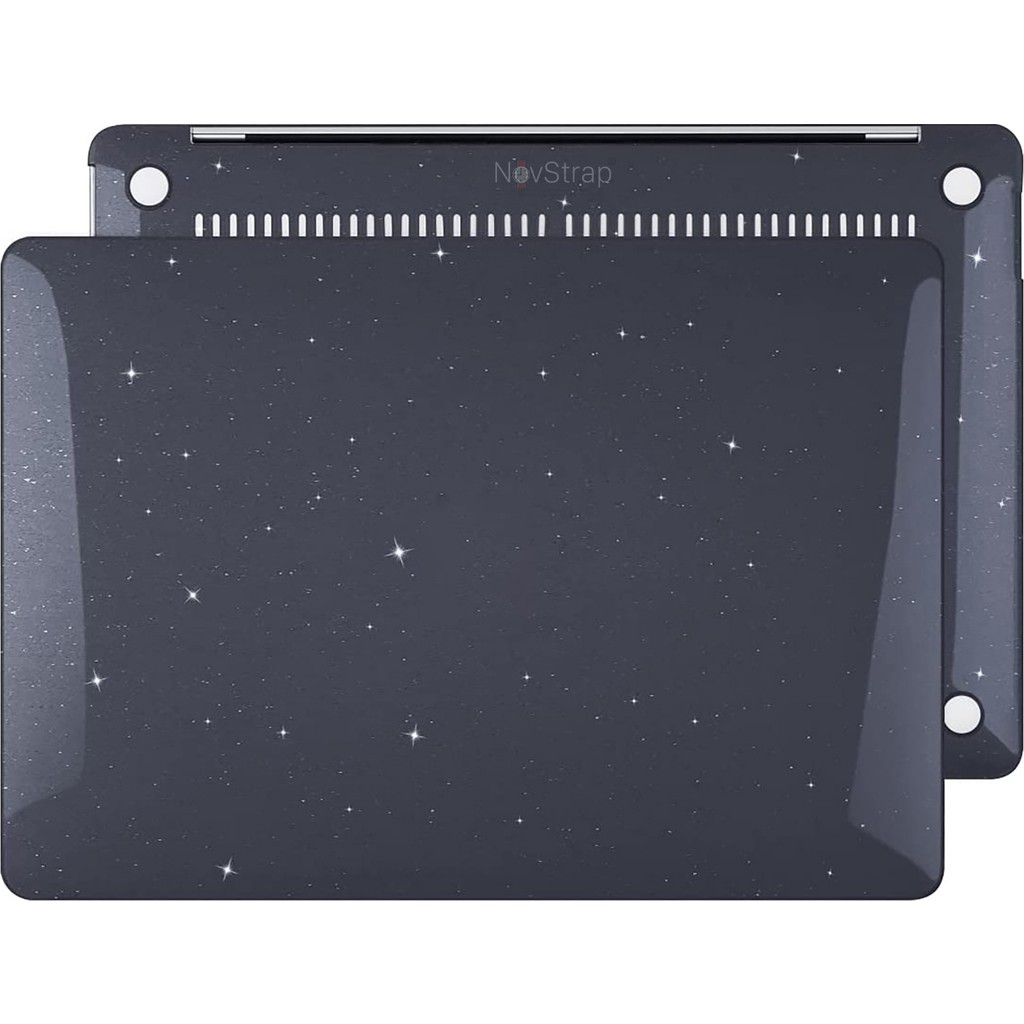 Novstrap Apple Macbook Pro 14 Inç M3 A2992 A2918 ile Uyumlu Kristal Parlak Simli Kılıf Sert Glitter - MACBOOK PRO 14" M3 (A2992-A2918) - Siyah Cep Telefonu Kılıfı Fiyatı