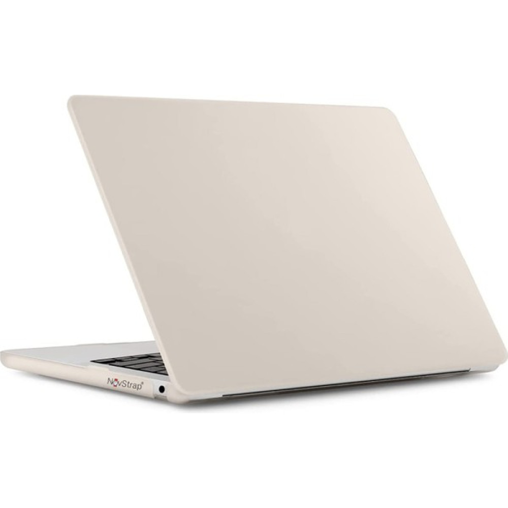 Novstrap Apple MacBook Pro M1 M2 13" A2289 A2251 A1706 A1708 A1989 A2159 A2338 Kılıf Cream Kapak - Bej Tablet Pc Aksesuarları Fiyatı