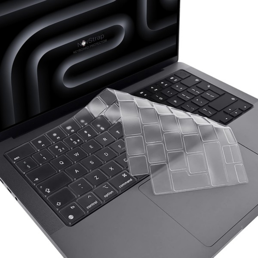 Novstrap Apple Macbook Pro M3 14 Inç A2992 A2918 Uyumlu Türkçe Q Klavye Şeffaf Klavye Koruyucu Kılıf - Macbook Pro M3 14 inç (A2992-A2918) Çevre Birimleri Fiyatı