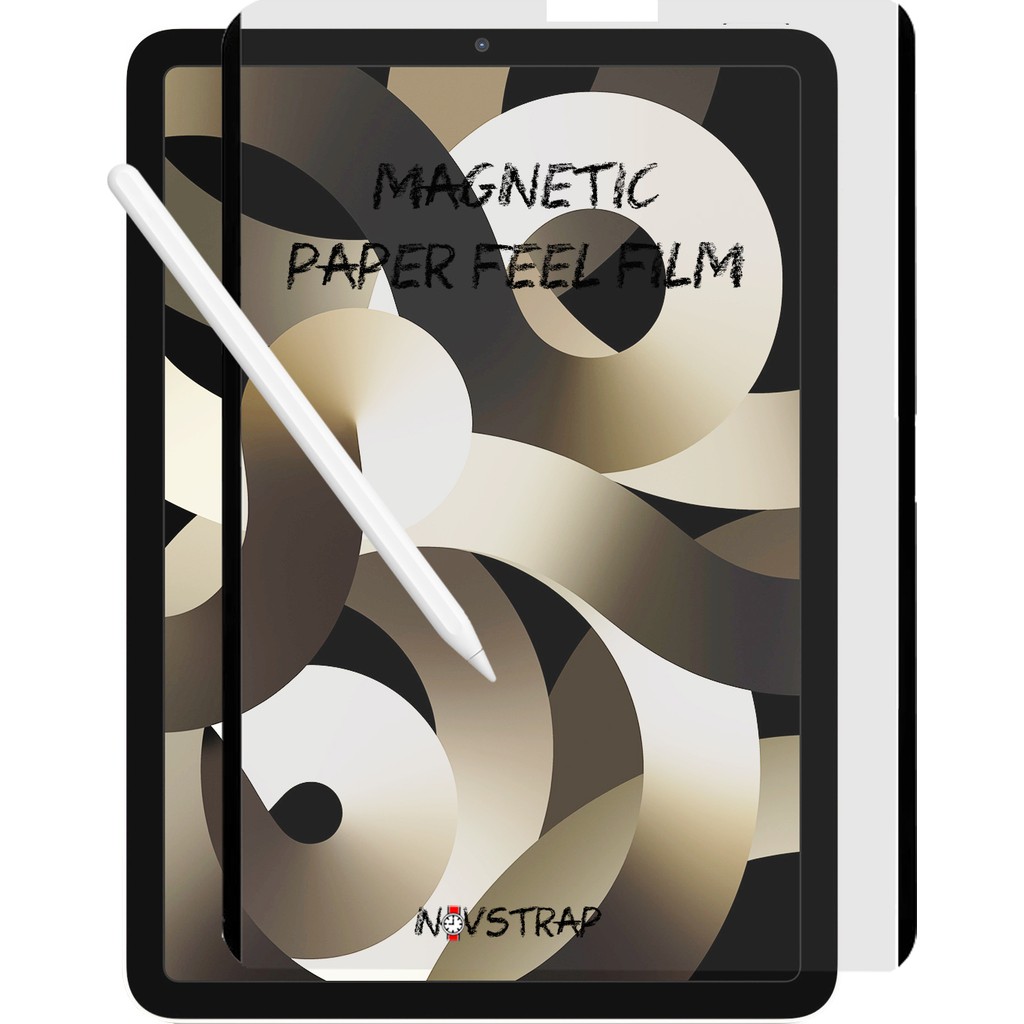 NovStrap iPad Air 4/5 Nesil 10.9 inç iPad Air 11 inç ile Uyumlu Mıknatıslı Paper Like Ekran Koruyucu - iPad Air 4/5 Nesil (10.9 inç) - Şeffaf Tablet Aksesuarı Fiyatı