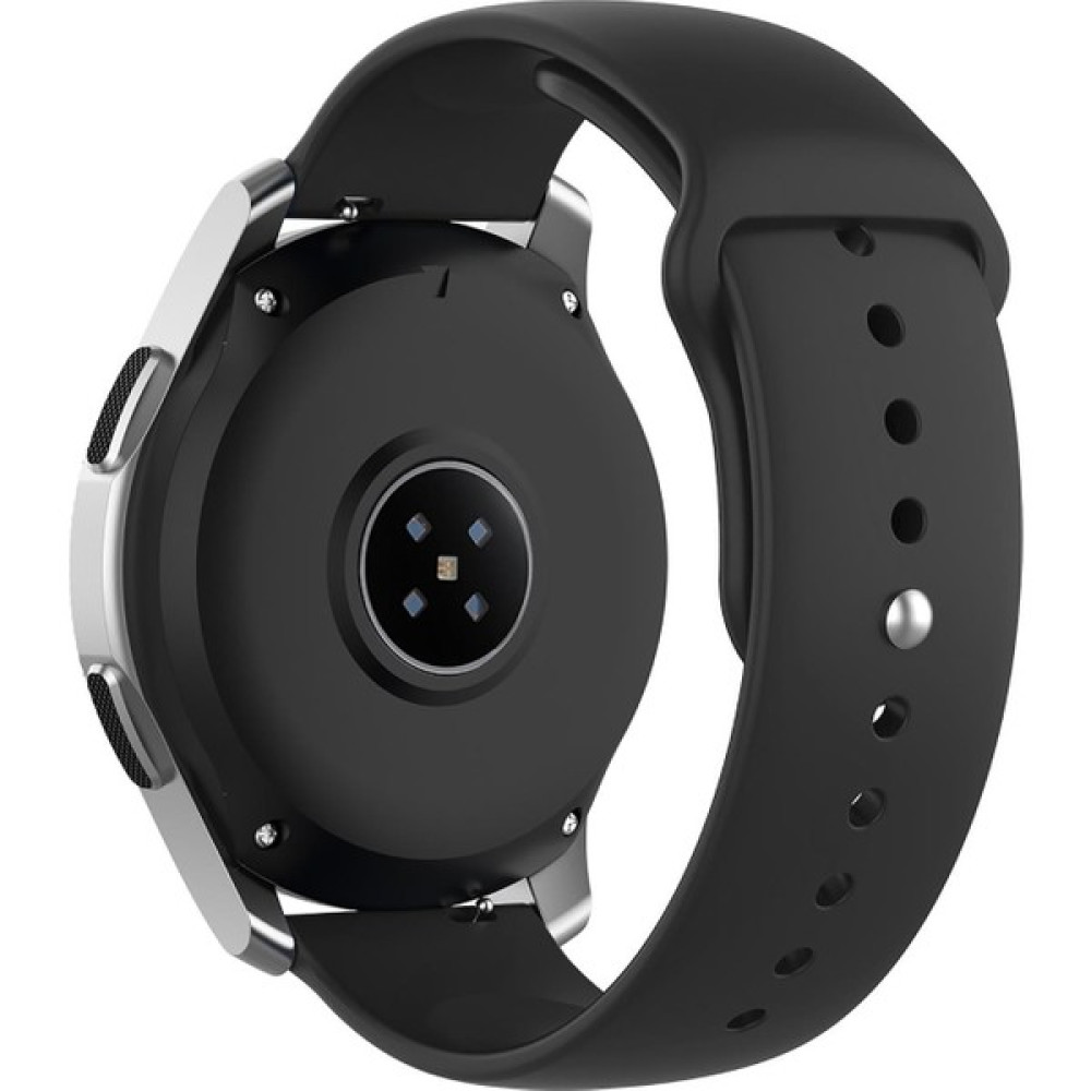 Novstrap Samsung Galaxy Watch 5 Pro 45MM / Watch 5 40-44MM Uyumlu Kordon (20 Mm) Silikon Kayış - Siyah Giyilebilir Teknoloji Aksesuarları Fiyatı