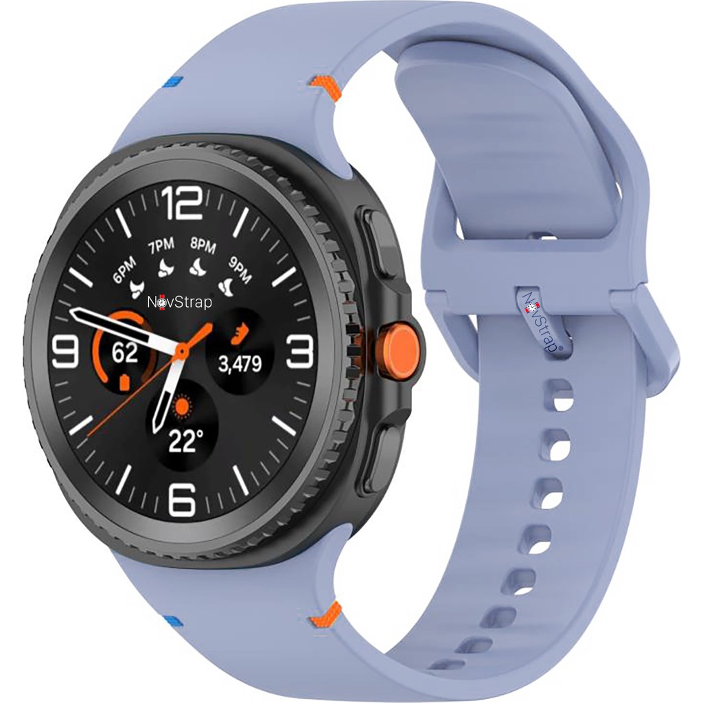 Novstrap Samsung Galaxy Watch 8 40MM 44MM Classic 46MM ile Uyumlu Kordon Lansman Silikon Kayış - Watch 8 (40-44-46mm) - Açık Mavi Cep Telefonu Kılıfı Fiyatı