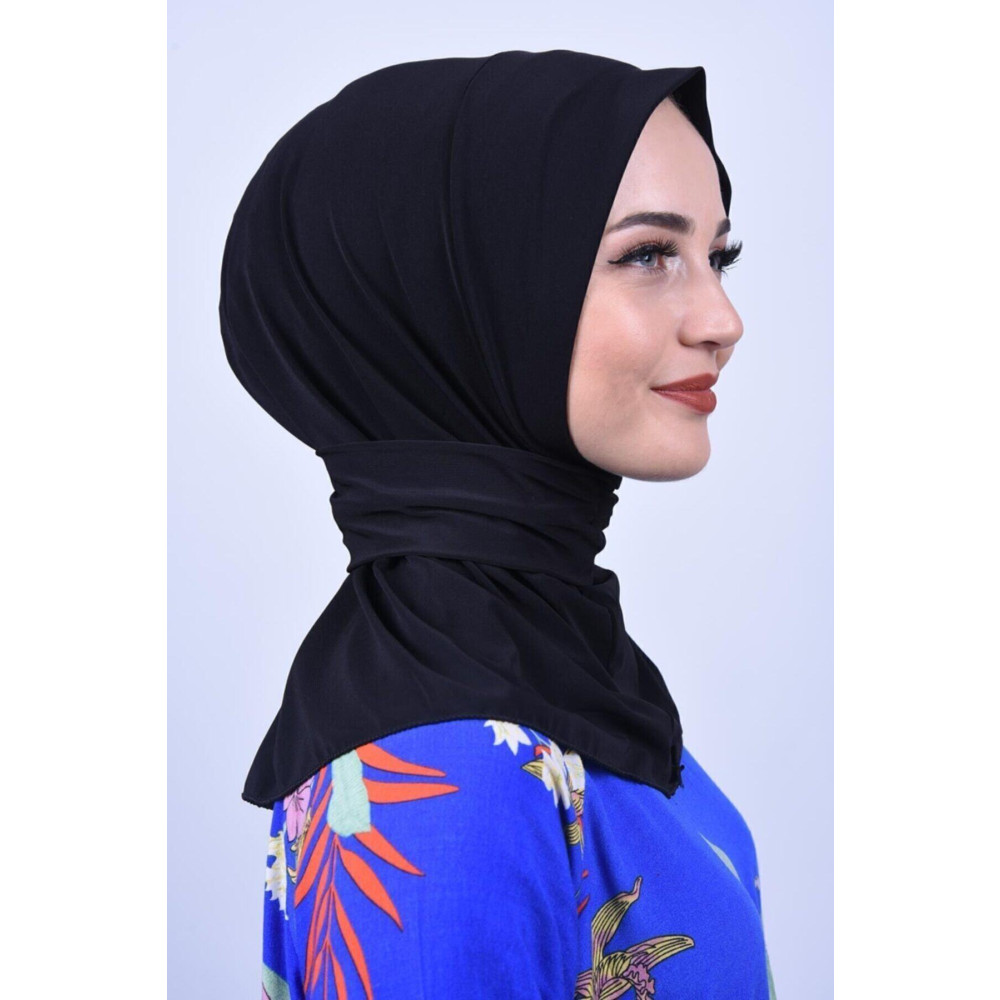 Nowa Scarf Çıtçıtlı Fular Siyah Üzerine Uyumlu Havuz Ve Deniz Hazır Şal Şal Fiyatı