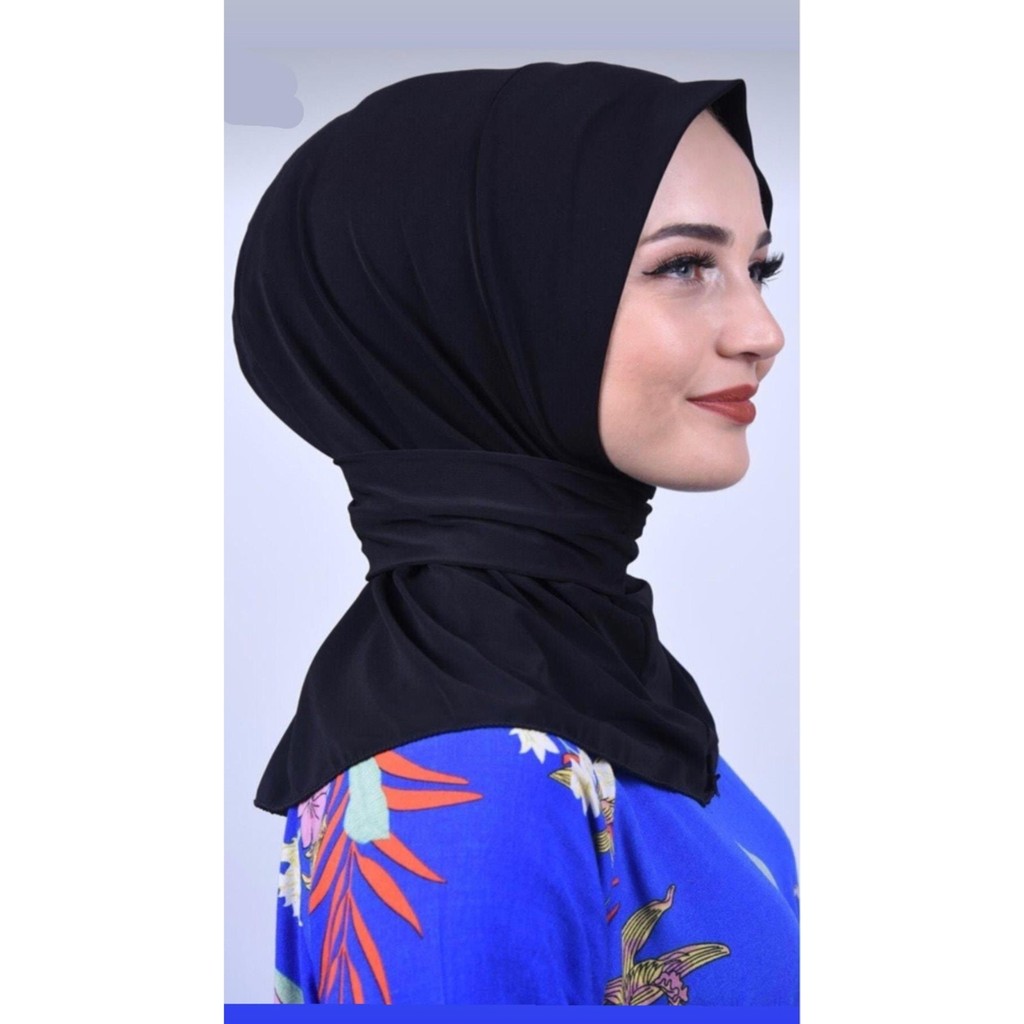 Nowa Scarf Çıtçıtlı Hazır Şal Eşarp Hijab Siyah Diğer Fiyatı