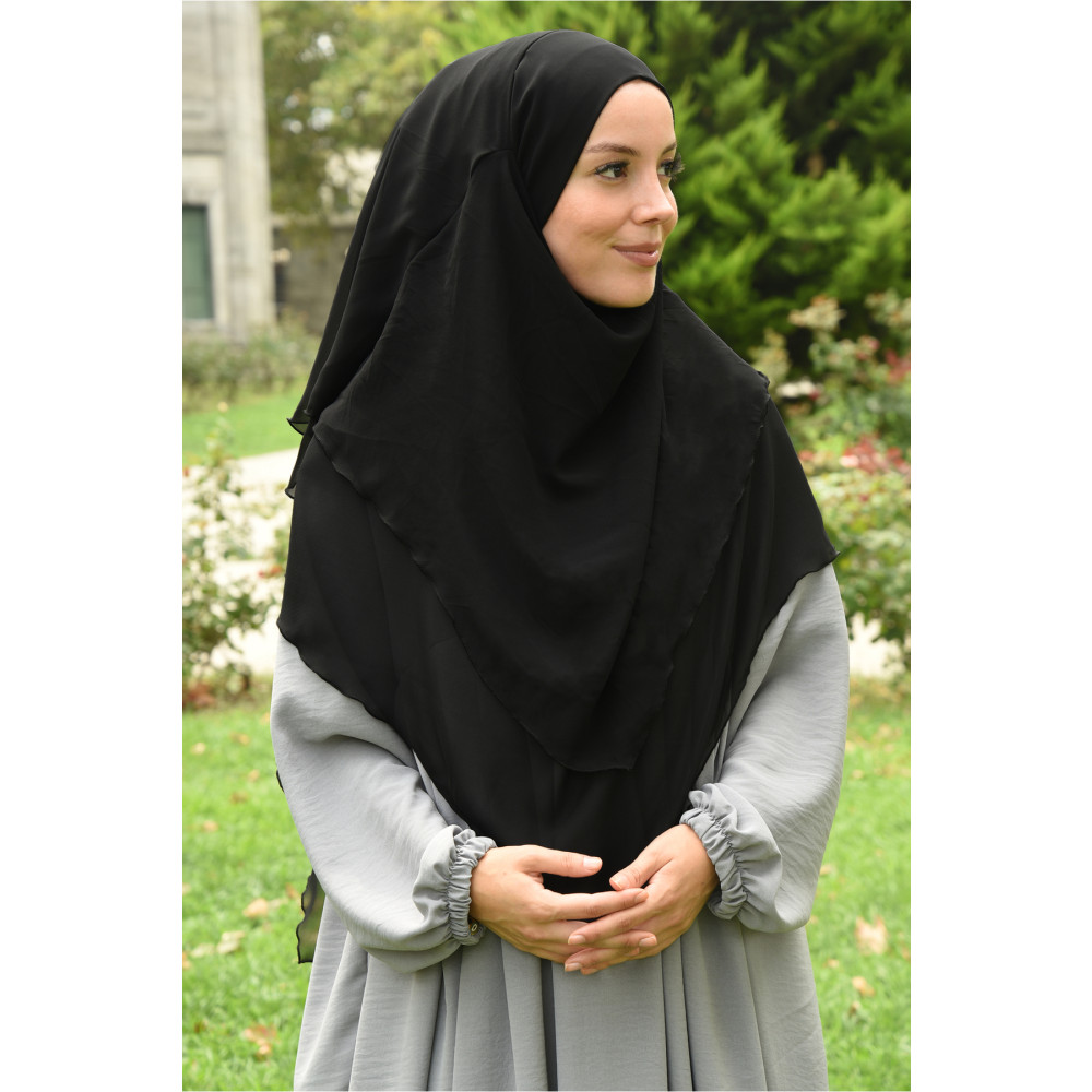 Nowa Scarf Tesettür Orta Boy Hazır Şifon Sufle Khimar 105 x 70 Beden Şal Fiyatı