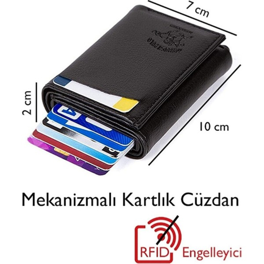 Np Erkek Mekanizmalı Otomatik Kızaklı Kartlık Cüzdan Siyah Erkek Cüzdan Fiyatı