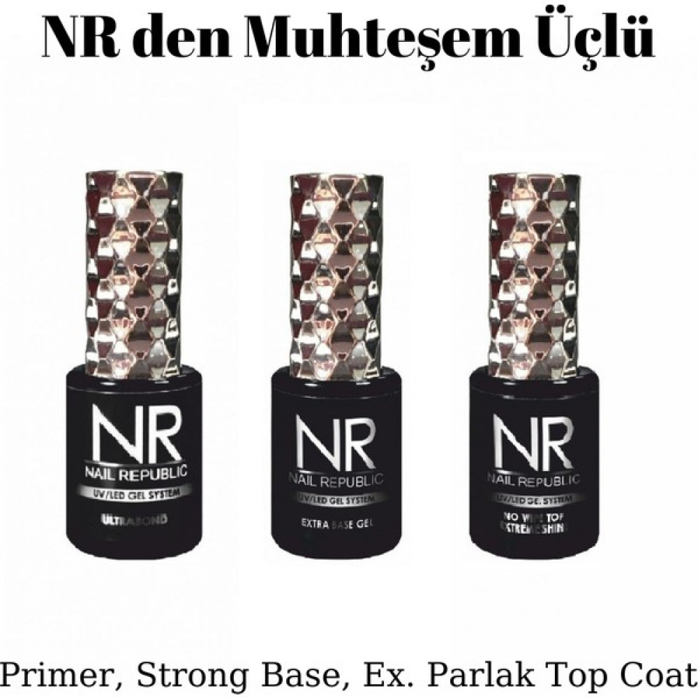 Nr Nail Republic Primer, Base Coat, Top Coat Oje Fiyatı