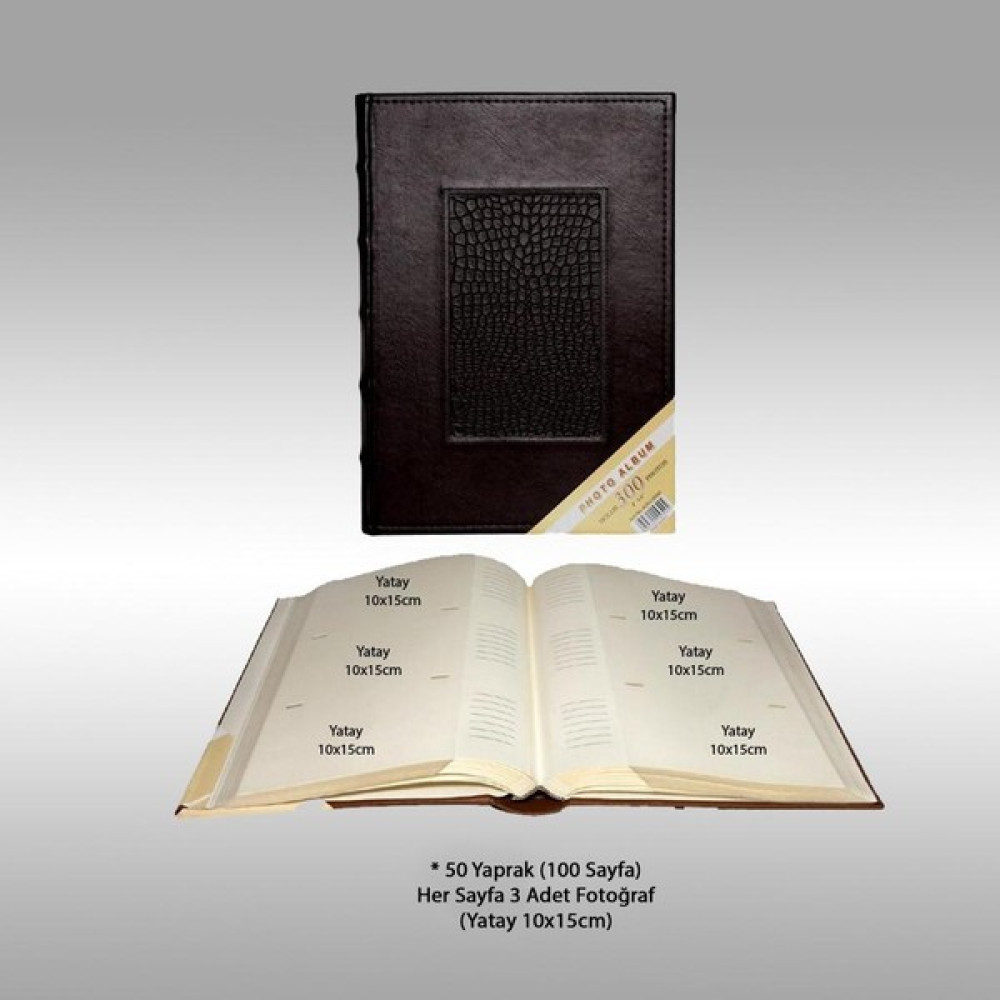 Nrcn 10X15 cm 300'LÜK Lüks Deri Fotoğraf Albümü - Siyah Resim & Fotoğraf Çerçevesi Fiyatı