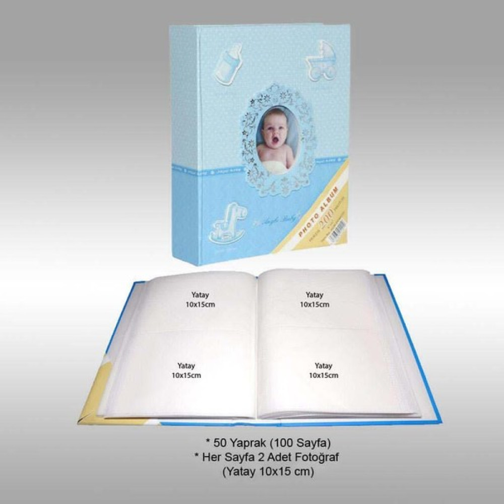 Nrcn 10X15CM 200’LÜK Pencereli Bebek Fotoğraf Albümü Resim & Fotoğraf Çerçevesi Fiyatı