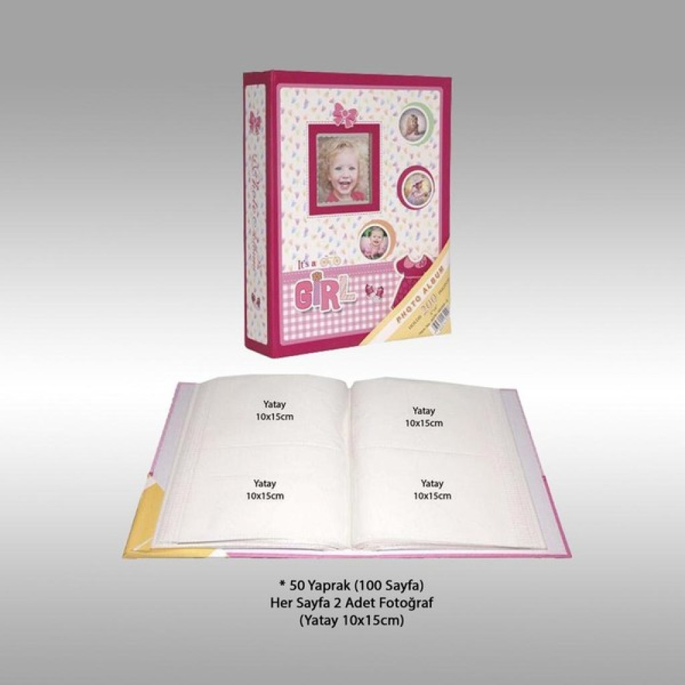 Nrcn 10X15CM 200’LÜK Pencereli Bebek Fotoğraf Albümü - Pembe Resim & Fotoğraf Çerçevesi Fiyatı