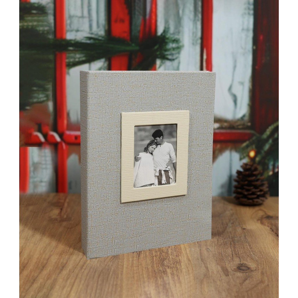 NRCN 15x21 cm 100’lük Koton Desenli Lüks Fotoğraf Albümü (Vizon) - 15 x 21 cm - Vizon Diğer Fiyatı