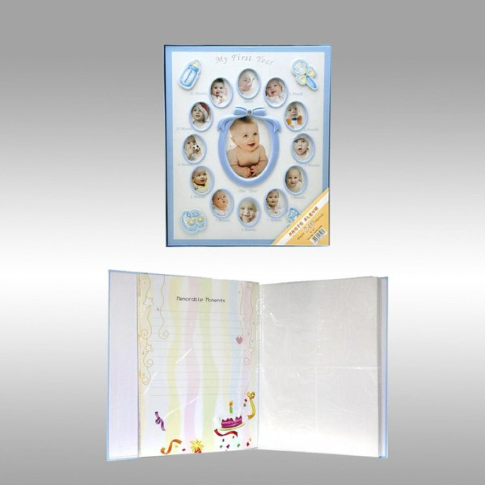 Nrcn Fotoğraf Albümü 10X15CM 240’LIK 12 Ay Çerçeveli Bebek - 10x15cm 240’lık - Mavi Resim & Fotoğraf Çerçevesi Fiyatı