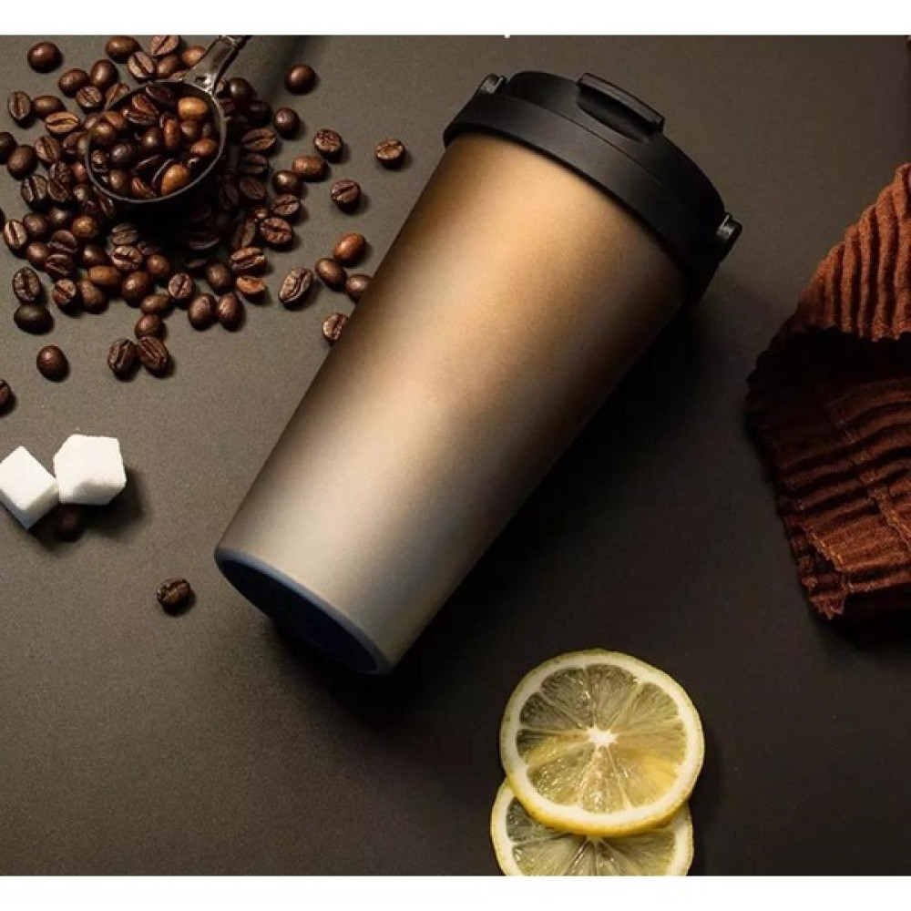 NRD Life Çift Katmanlı Seyahat Mug Sızdırmaz 304 Çelik Gold Termos 500 ml Küçük Kahve Çay Termos Kamp Mutfağı Fiyatı
