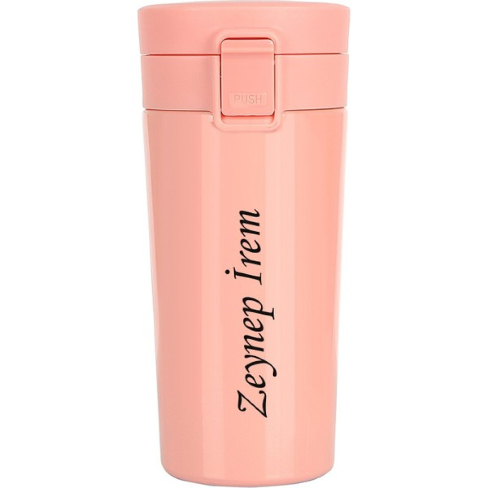 NRD Life Sevgililer Gününe Özel Kişiye Özel İsim Baskılı Çelik Termos 380 ml Termos Bardak Pembe Kamp Mutfağı Fiyatı