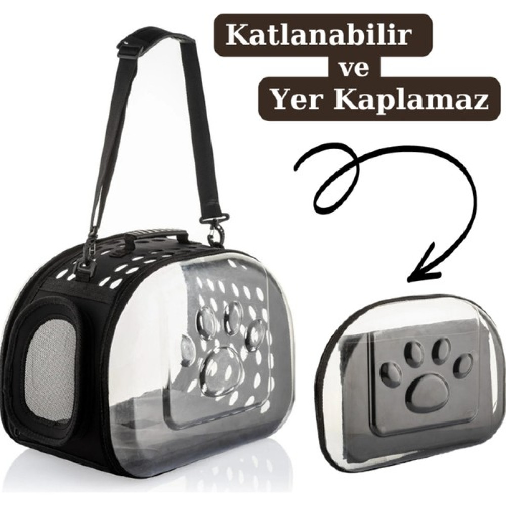 Ns Reliable Carrying Bag Şeffaf Pet Kedi-Köpek Taşıma Çantası Uzay Kapsülü Nefes Katlanabilir -Siyah - Siyah Evcil Hayvan Ürünleri Fiyatı