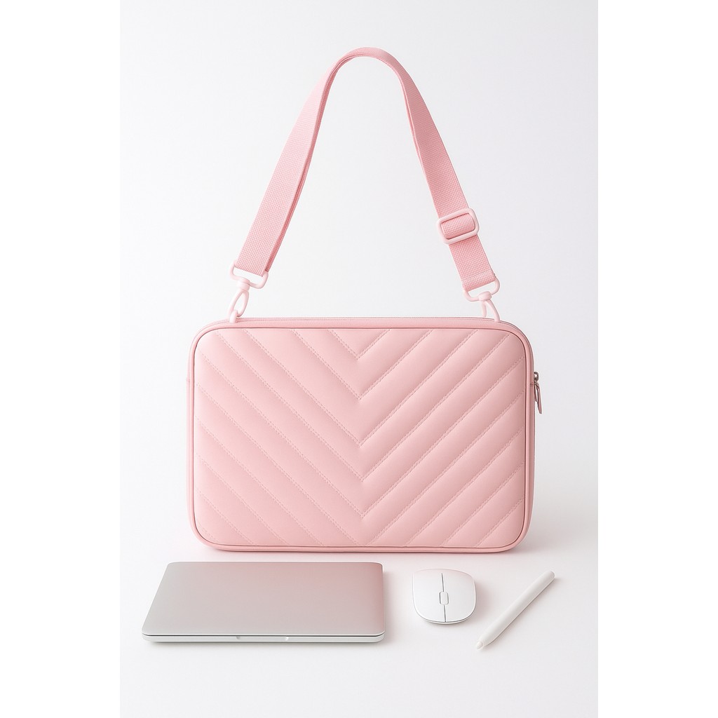 NS Reliable Notebook Laptop Macbook Çantası Suni Deri 13.6" Inç - 800-DÜZ Açık Pembe Omuz Askılı - 34x25x2 cm SSD / Solid State Drive Fiyatı