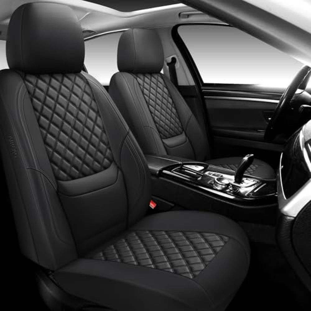 NS YOLO Full Coverage Leather Car Seat Covers Full Set,Waterproof Seat Covers for Cars,SUVs Pick-up Truck, Car Seat Cushion,Car Seat Protector,Black Seat Cover with 5 Seats Car Seat Cover Fiyatı