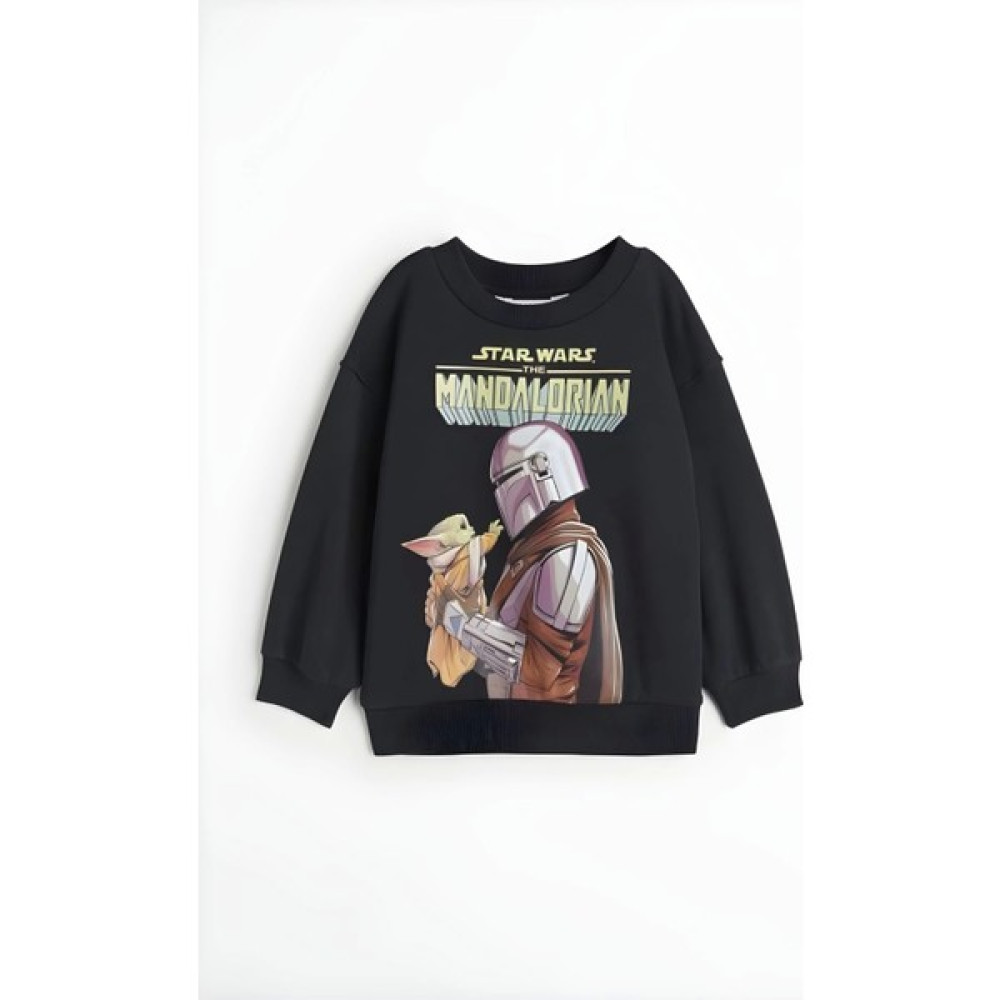 NSE Collection Bebek & Çocuk Star Wars Baskılı Siyah Renk 2 Iplik Şardonlu Sweatshirt Erkek Çocuk Sweatshirt Fiyatı