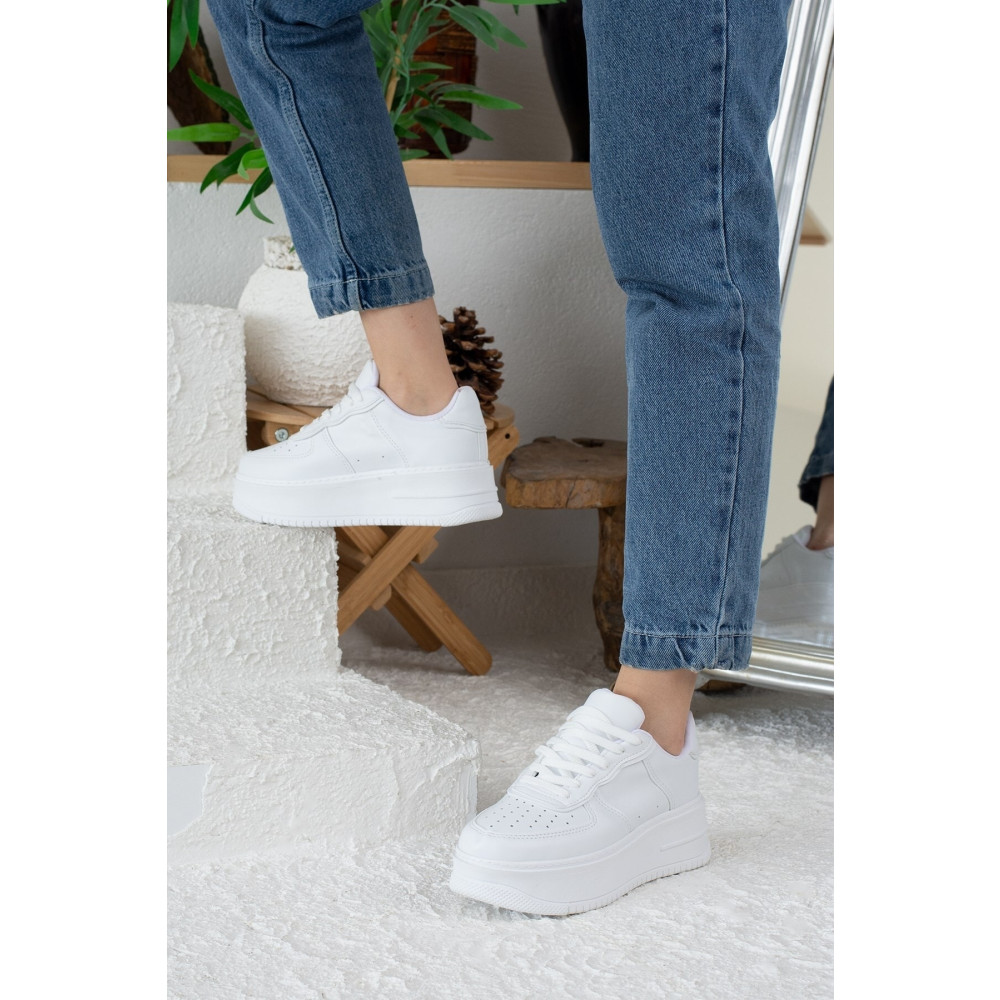 Nstil Günlük Kadın Sneaker Bağcıklı Hafif Kalın Yüksek Tabanlı Yürüyüş Nefes Alan Spor Ayakkabı 451 36 Beden Spor Ayakkabı Fiyatı