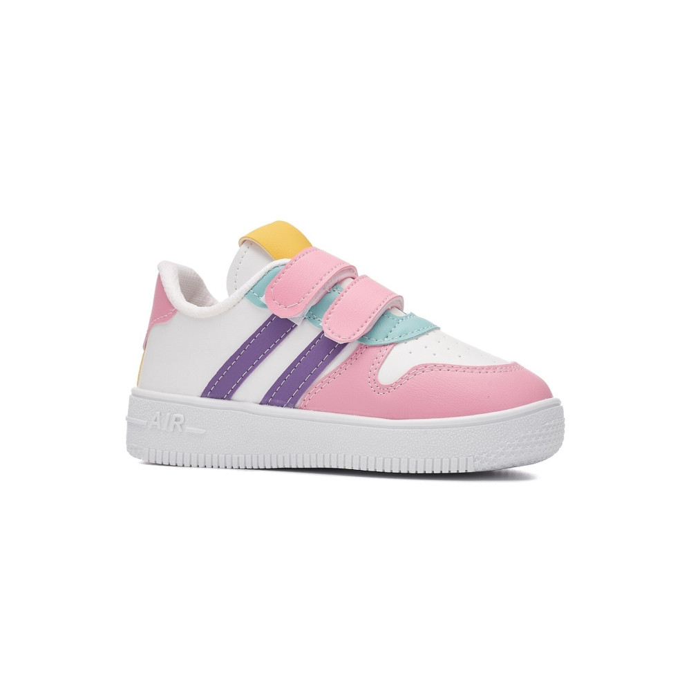Nstil Günlük Kız Erkek Çocuk Spor Ayakkabı Sneaker Cırtlı Çift Şeritli Rahat Hafif ZL001 33 Beden Spor Ayakkabı Fiyatı
