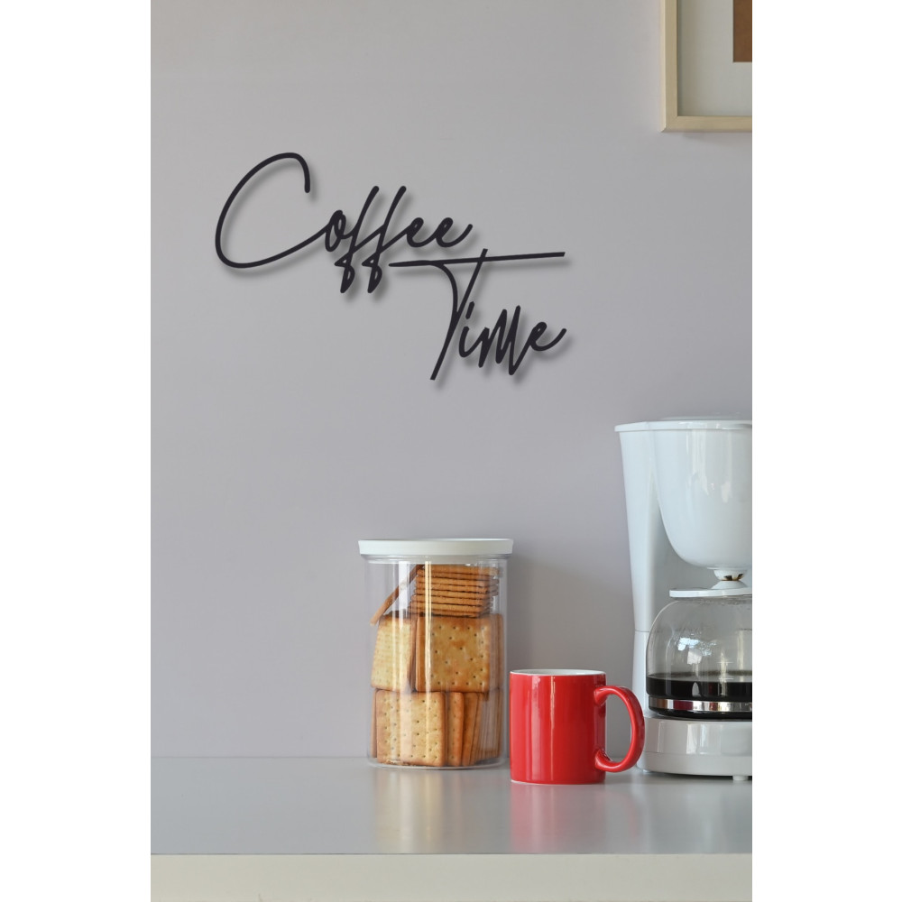 NT Handmade Siyah Ahşap Coffee Time Kahve Zamanı Duvar Süsü Yazısı Mutfak Cafe Için Duvar Dekoru 45x30 cm Tablo Ev & Dekorasyon Aksesuarları Fiyatı