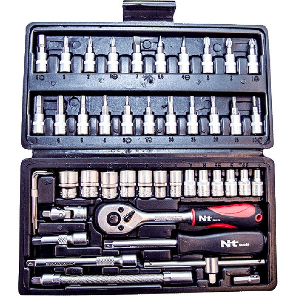 NT Nt Tools 46 Parça 1/4" Altı Köşe Cr-V Bits ve Lokma Seti - Gri Oto Boyaları Fiyatı