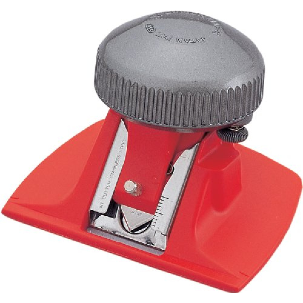 NT Professional Mat Cutter, 45 Degree Bevel Mat Board Cutter, 1 Cutter (MAT-45P), Aluminum Die-Cast Grip, Red/Grey