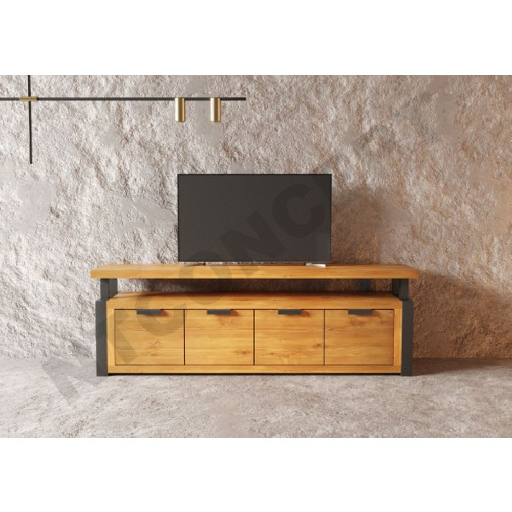 Ntconcept Arona Masif Ahşap Tv Stand - (Genişlik 120CM) - Ceviz Tv Ünitesi / Sehpası Fiyatı