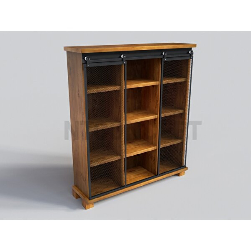 Ntconcept Avi Ray Kapak Masif Ahşap Dolap - Ceviz - 130 cm Gardrop & Dolap Fiyatı