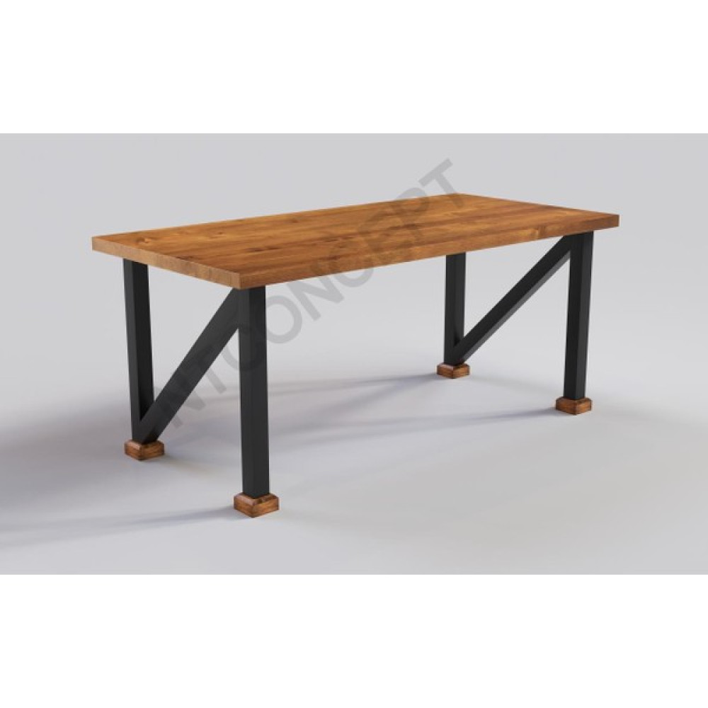 Ntconcept Bue Doğal Ahşap Yemek Masası - Açık Ceviz - 100 x 200 cm Yemek & Mutfak Masası Fiyatı