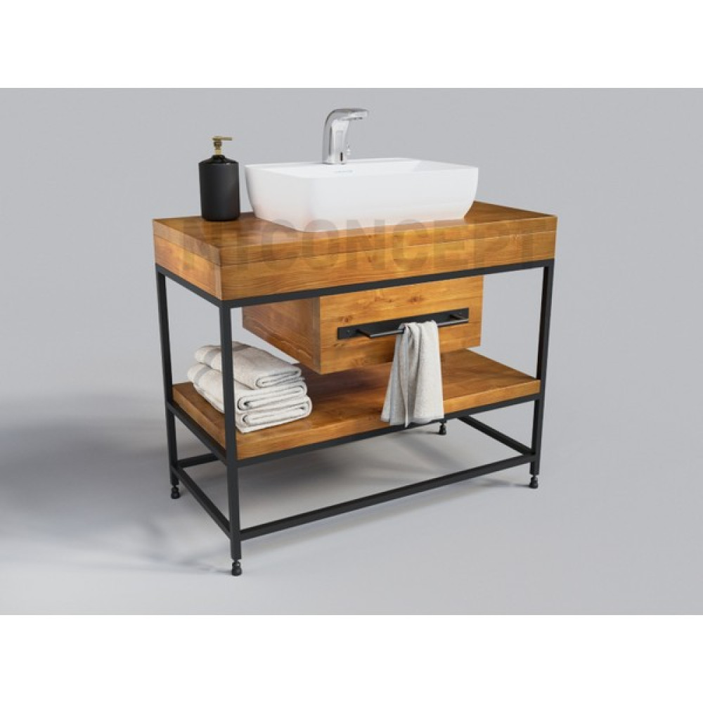 NTConcept Lia Masif Ahşap Lavabo Dolabı HILTON(110CM) Banyo Dolabı / Mobilyası Fiyatı