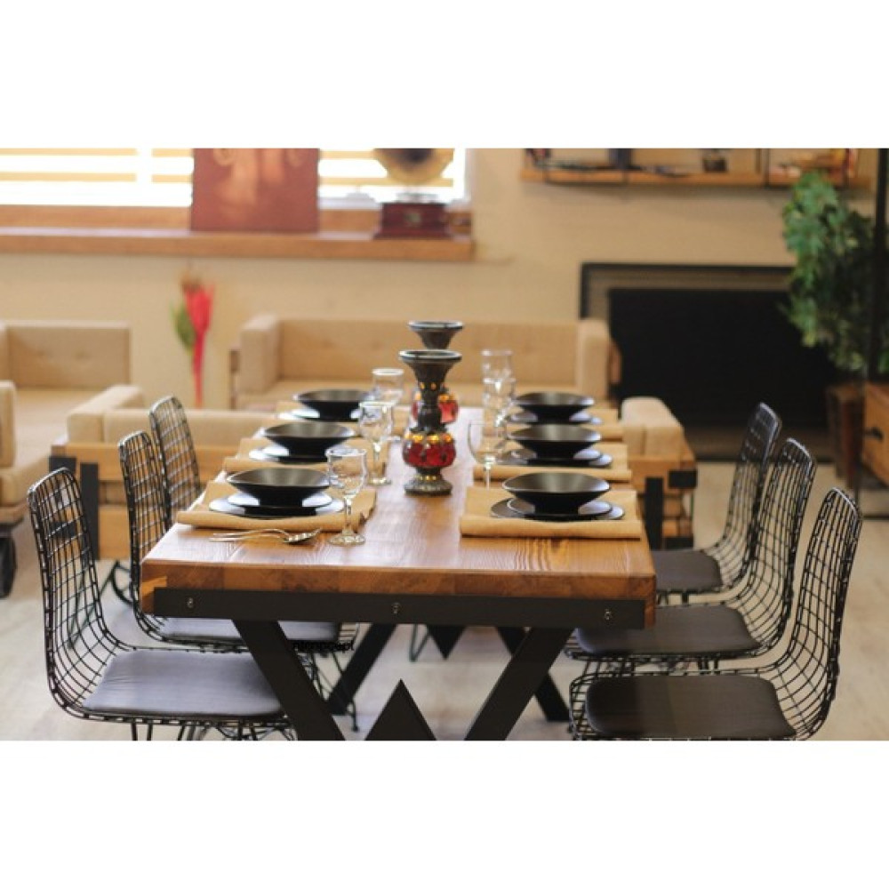 Ntconcept Masif Ağaç Yemek Masası - Açık Ceviz - 60cm-120cm Yemek & Mutfak Masası Fiyatı