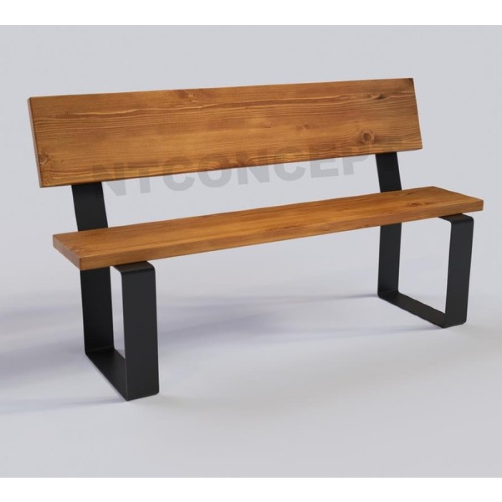 Ntconcept Masif Ahşap Sırtlı Bank - 70 cm - Açık Ceviz Mutfak Dolabı / Mobilyası Fiyatı