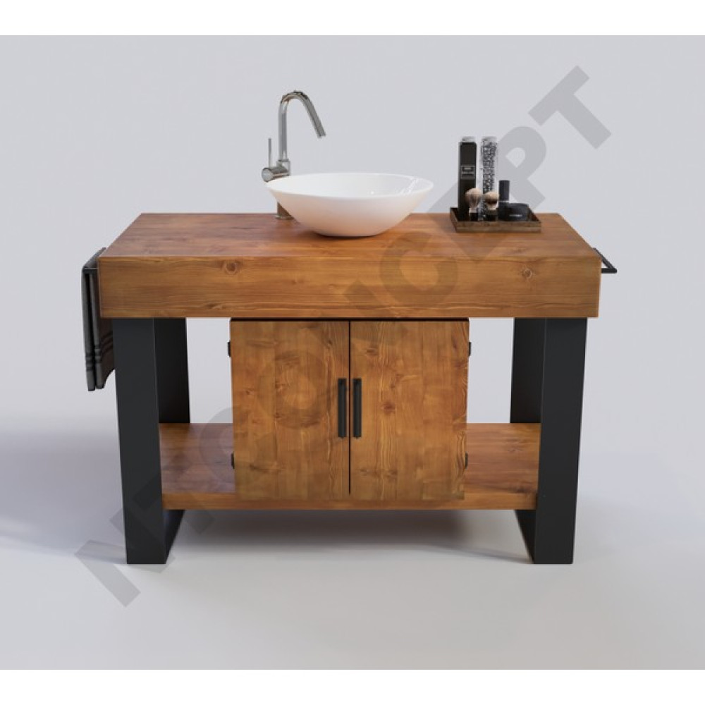 NTConcept Miha Masif Ahşap Lavabo Dolabı HILTON(90CM) Banyo Dolabı / Mobilyası Fiyatı